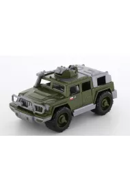 Samoch�d Jeep wojskowy "Obro�ca" z 1-ym karabinem maszynowym Polesie