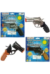 Pistolet na sp�onk�, metalowy - mix Pisarek