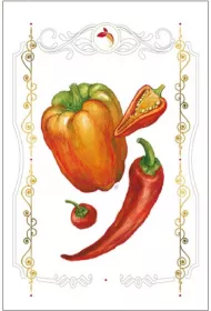 DaVinci Karnet B-BD 502 062 Papryki + koperta 12x18 cm