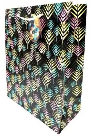Fresh Torebka ozdobna matowa palmy 26x32x12cm