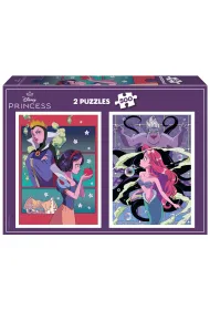 Puzzle 2x500 el. Kr�lewna �nie�ka / Ma�a Syrenka Educa
