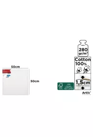 Artix Podobrazie 50x50x1,5cm 280G/m2