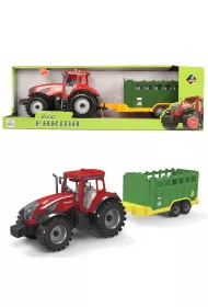 Traktor z zielon� przyczep� Askato