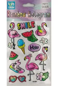 Stnux Naklejki rainbow hologram - Smile