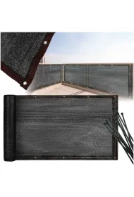 Osona balkonowa LUARO mata maskujca siatka cieniujca na balkon taras 150g/m2 105x500cm UV