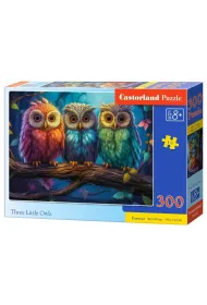 Puzzle 300 el. Three Little Owls Castorland