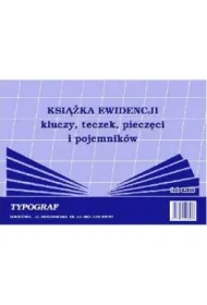 Druki samokopiuj�ce Typograf ksi��ka ewidencji kluczy, teczek, piecz�ci i pojemnik�w A5 (02058)