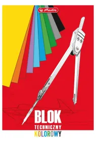 Herlitz Blok techniczny kolorowy A4 10 kartek
