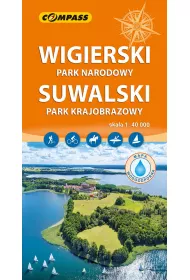 Wigierski Park Narodowy. Suwalski Park Krajobrazowy mapa laminowana skala 1 : 40 000