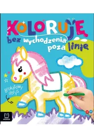 Konik. Koloruj� bez wychodzenia poza lini�. Brokatowa kolorowanka