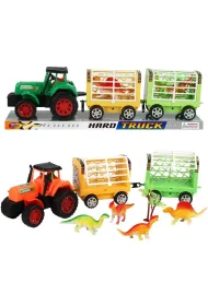 Traktor z przyczep� i dinozaurami Trifox