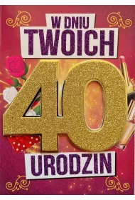 Yeku Karnet Urodziny 40 damskie