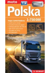 Polska TIR 1:750 000. Mapa samochodowa