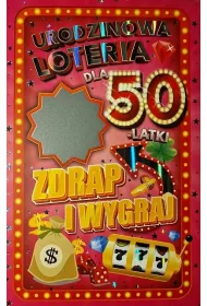 Yeku Karnet Urodziny 50 damskie