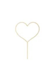 PartyDeco Topper drewniany Serce 23cm