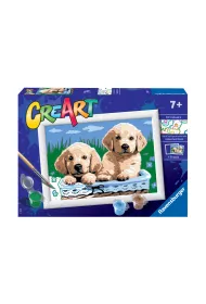 Malowanie po numerach CreArt - Szczeniaczki Ravensburger