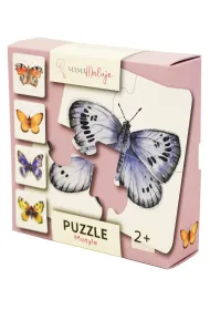 Puzzle 4 el. Motyle Mama Maluje