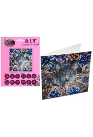 Diamentowa mozika Koty i kwiaty 18x18cm Pro Kids