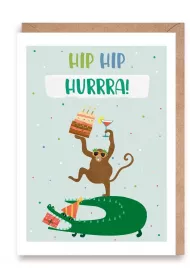 Cardie Kartka urodzinowa Hip-hip, hurrra!