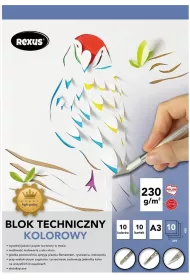Beniamin Blok techniczny kolorowy A3 10 kartek