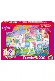 Puzzle 200 el. Magiczna kraina + figurka Schmidt