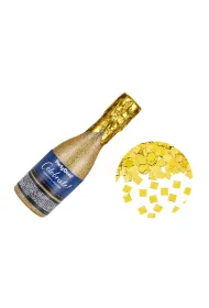PartyDeco Tuba z konfetti Szampan z�oty 20.5cm