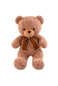 Maskotka przytulanka mi� z kokardk� 45cm LeanToys