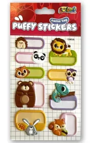 Naklejki Puffy Name Tag Animals PENMATE
