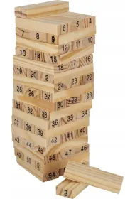 Gra Wie�a drewniana Wood Cyfry MEGA CREATIVE 552115