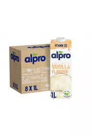 Alpro Napj Sojowy o smaku waniliowym z wapniem i witaminami Zgrzewka 8 x 1 l