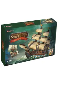 Puzzle 3D 248 el. �aglowiec San Felipe XL Cubic Fun