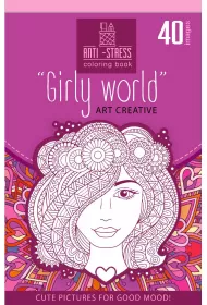 Kolorowanka antystresowa 126x200 20 Girly world