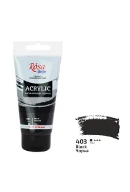 Rosa Farba akrylowa black 403 75ml