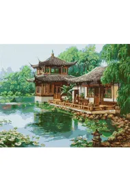 Ideyka Malowanie po numerach - Chi�ski dom 40x50cm