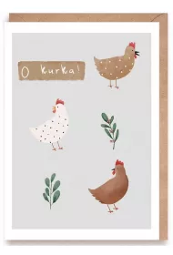 Cardie Kartka okoliczno�ciowa O Kurka! + eko koperta