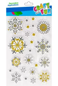Craft with Fun Naklejki Boe Narodzenie Gwiazdki brokatowe