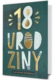 Pan Dragon Karnet B6 HM-200 18 urodziny, zielono z�ote HM-200-3101
