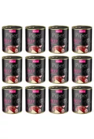 Piper Mokra karma dla psa z odkami woowymi i burakiem Zgrzewka 12 x 800 g