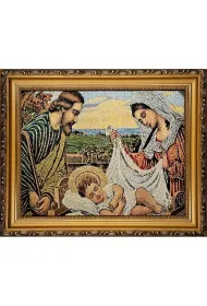 Obraz Haftowany �w. Rodzina 27,5x22cm