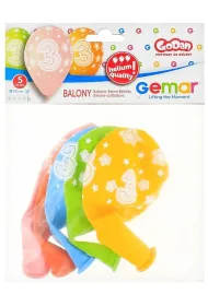 Godan Balony Premium Hel z nadr. 3, 13" op. 5szt.