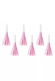 PartyDeco Tr�bki jasno r�owe 6 szt.