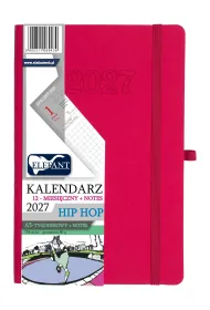 Kalendarz 2027 12 m-cy. Hip hop A5 tygodniowy r�owy