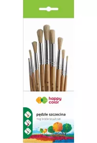 Happy Color Zestaw p�dzli szkolnych szczecina okr�g�e 9 szt.