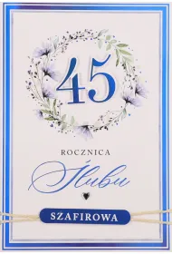 Karnet okazjonalny B6 z kopert� 45 Rocznica �lubu PAN DRAGON HM200-3408