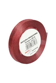 Brewis Wst��ka brokatowa czerwona 20m x 12mm