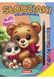 T�czowa kredka. S�odziaki z naklejkami