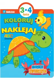 Koloruj i naklejaj. Morskie zwierzta