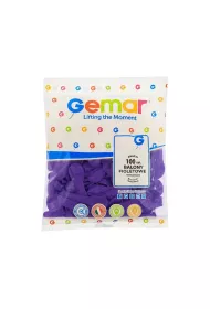 Gemar Balony metal fioletowe 13cm