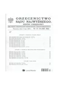 Orzecznictwo Sdu Najwyszego Zbir Urzdowy