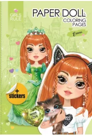 Papierowa lalka do wycinania z naklejkami Emma Fresh